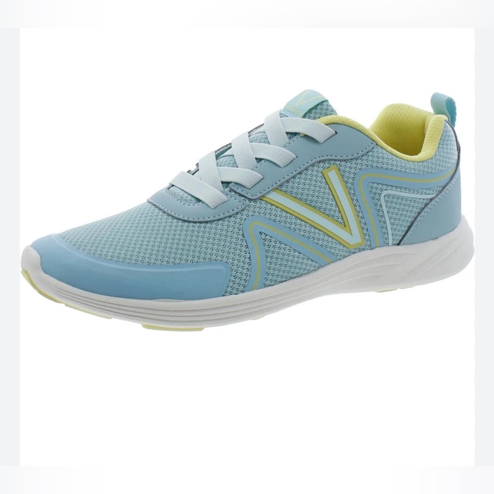 Vionic Sky Blue and Lemon Sneakers